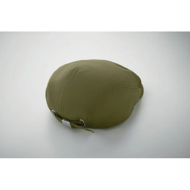 FLAT PEAK Newsboy flat cap 235 gr/m² Army Green