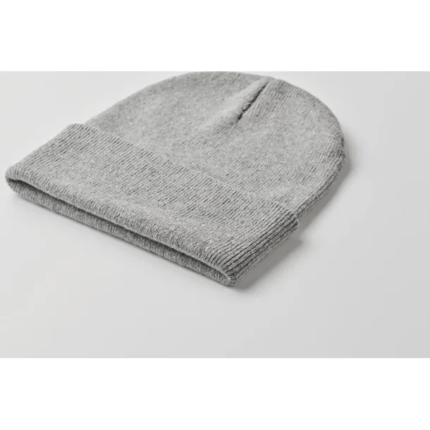 BEANIX Knitted beanie with cuff Grey