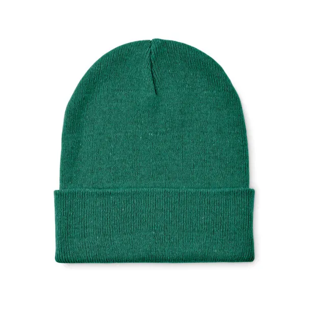 BEANIX Knitted beanie with cuff Dark Green