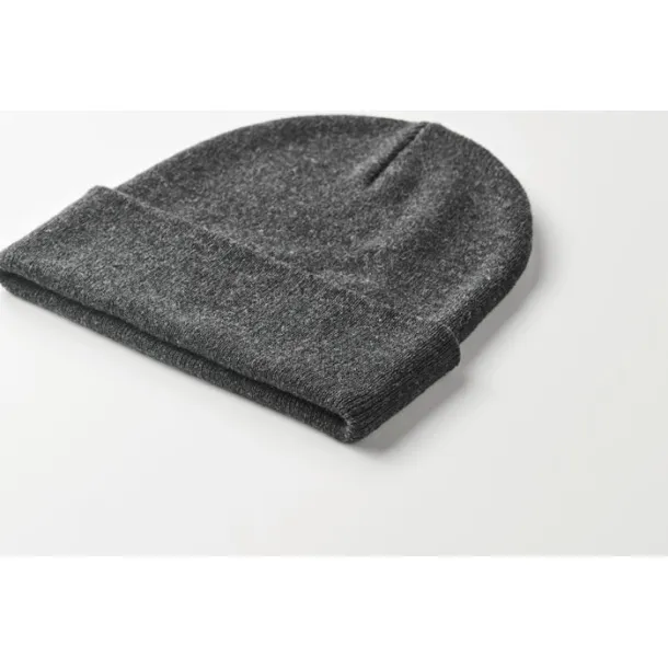 BEANIX pletena kapa s manžetom Stone Grey