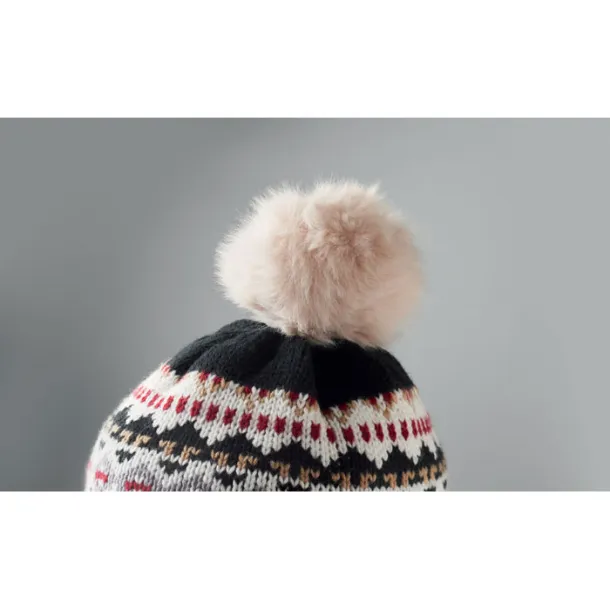 YULONG Knitted beanie with ear flap Black