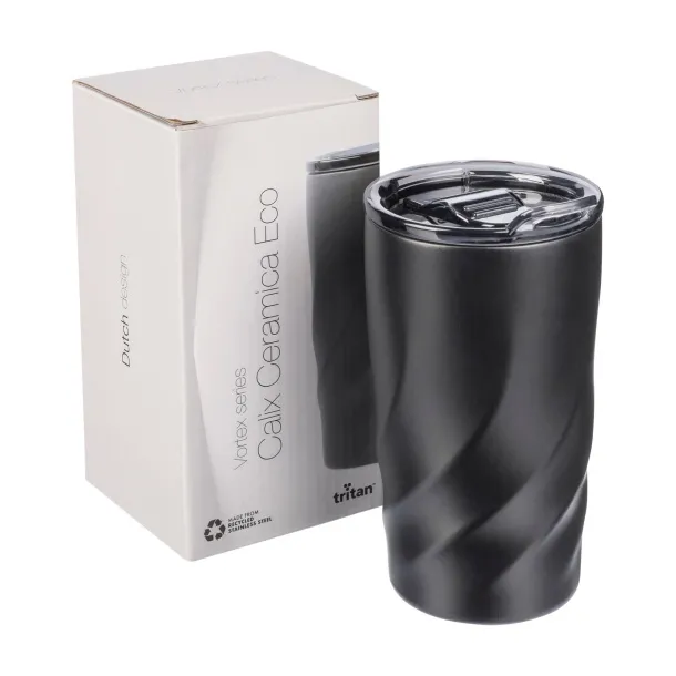 BrandCharger Vortex Calix Ceramica putna šalica, 400 ml - BrandCharger Crna