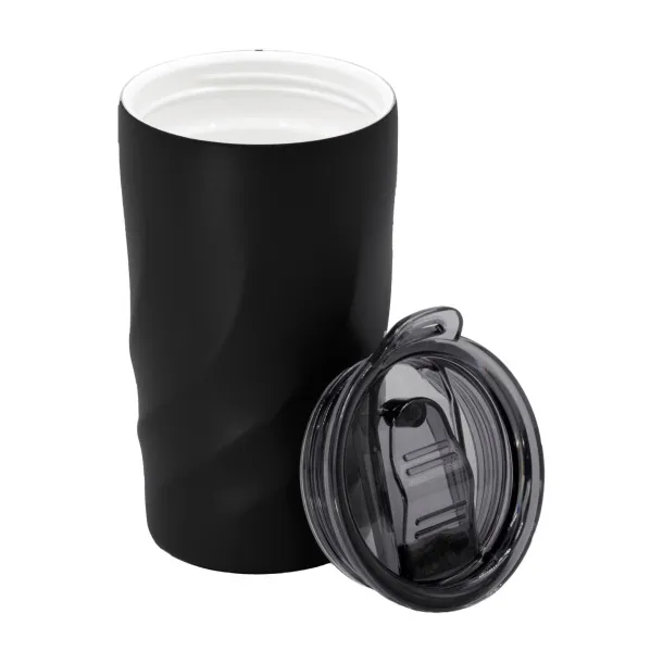 BrandCharger Vortex Calix Ceramica putna šalica, 400 ml - BrandCharger Crna