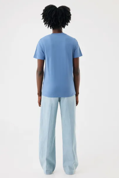  Iqoniq Sierra lightweight recycled cotton t-shirt  - iqoniq Moon blue