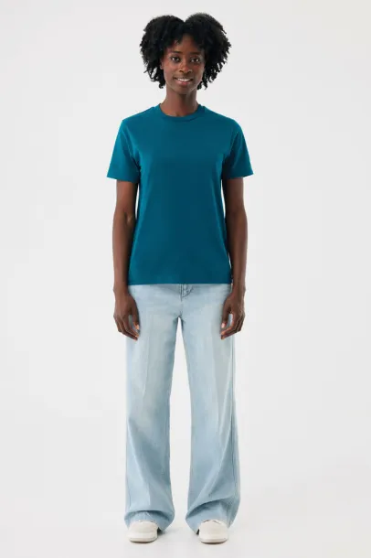  Iqoniq Sierra lightweight recycled cotton t-shirt  - iqoniq dark teal