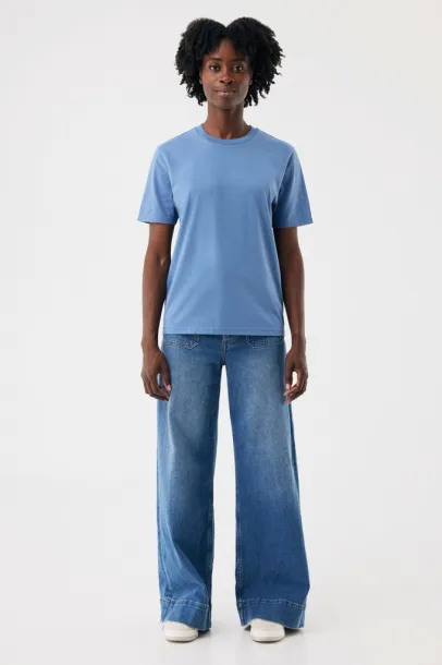 Iqoniq Brett recycled cotton t-shirt - iqoniq Moon blue