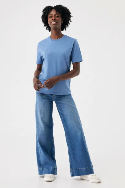 Iqoniq Brett recycled cotton t-shirt - iqoniq Moon blue