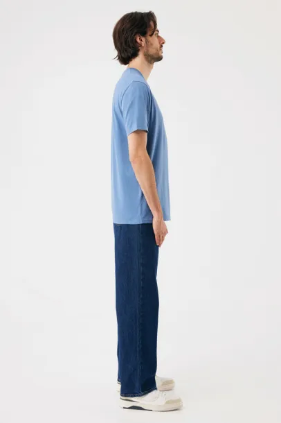 Iqoniq Brett recycled cotton t-shirt - iqoniq Moon blue