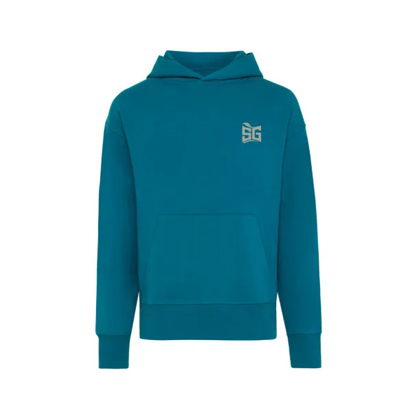  Iqoniq Yoho recycled cotton relaxed hoodie - iqoniq dark teal