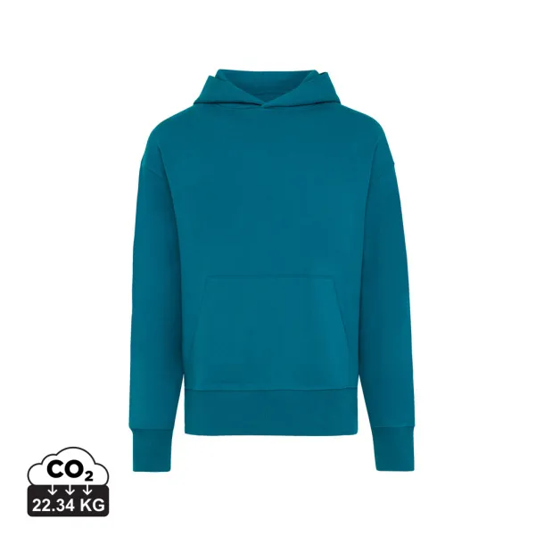  Iqoniq Yoho unisex hoodie od recikliranog pamuka, 340 g/m² - iqoniq dark teal