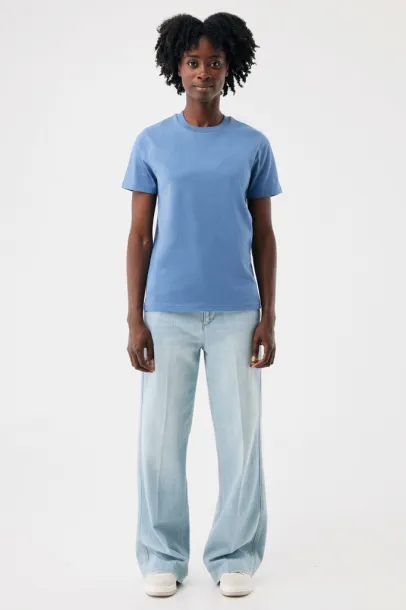  Iqoniq Sierra lightweight recycled cotton t-shirt  - iqoniq Moon blue