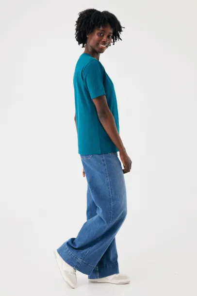 Iqoniq Brett recycled cotton t-shirt - iqoniq dark teal