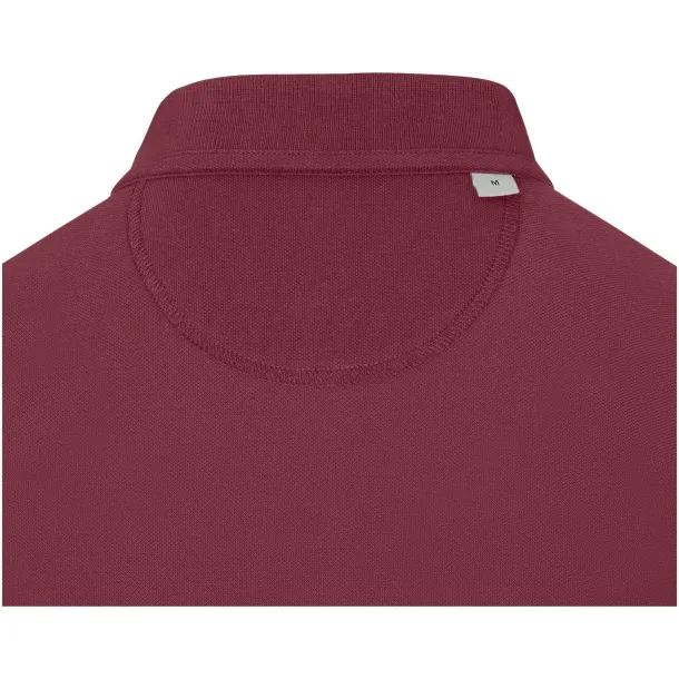 Oakville long sleeve women's polo - Elevate Life Deep Burgundy