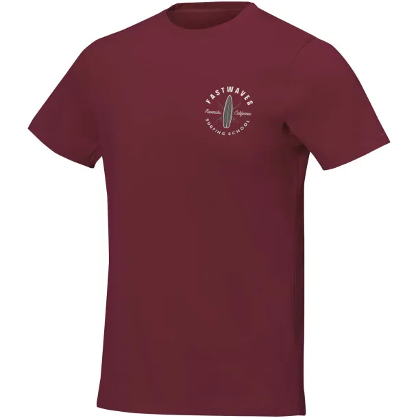 Nanaimo short sleeve men's t-shirt - Elevate Life Deep Burgundy