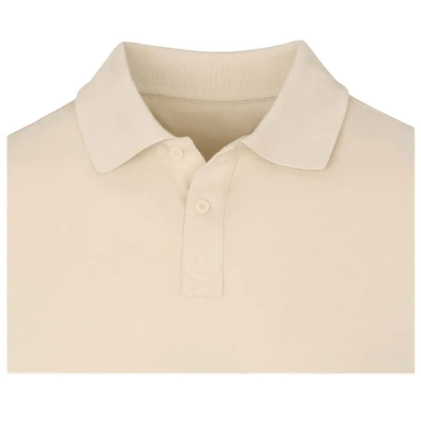 Oakville long sleeve men's polo - Elevate Life Sandstone