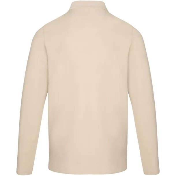 Oakville long sleeve men's polo - Elevate Life Sandstone