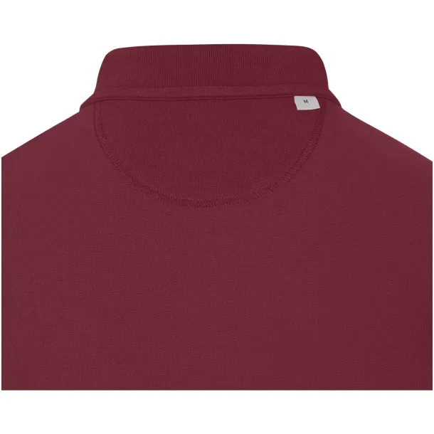 Oakville long sleeve men's polo - Elevate Life Deep Burgundy