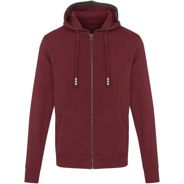 Arora majica s kapuljačom na patentno zatvaranje, 300 g/m2 - Elevate Life Deep Burgundy