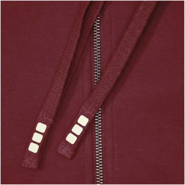 Arora majica s kapuljačom na patentno zatvaranje, 300 g/m2 - Elevate Life Deep Burgundy