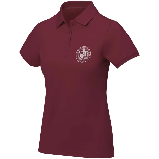 Calgary ženska polo majica kratkih rukava, 200 g/m2 - Elevate Life Deep Burgundy