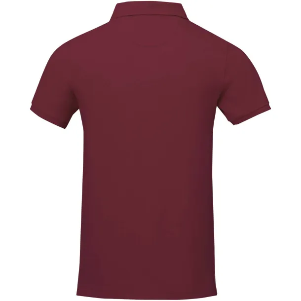 Calgary short sleeve men's polo - Elevate Life Deep Burgundy