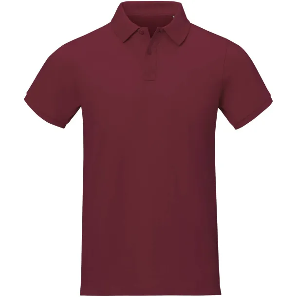 Calgary short sleeve men's polo - Elevate Life Deep Burgundy