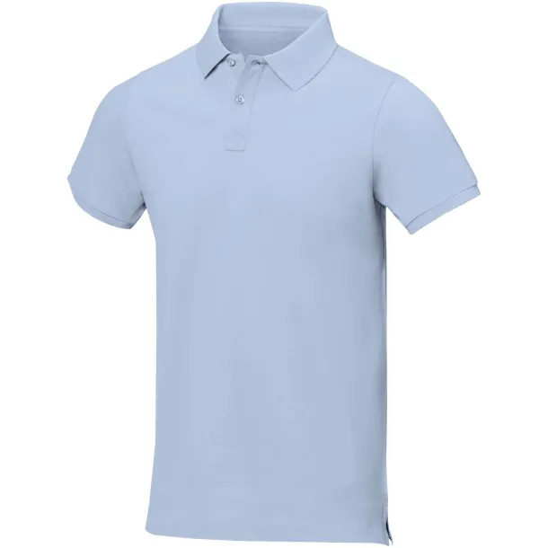 Calgary short sleeve men's polo - Elevate Life Mist Blue