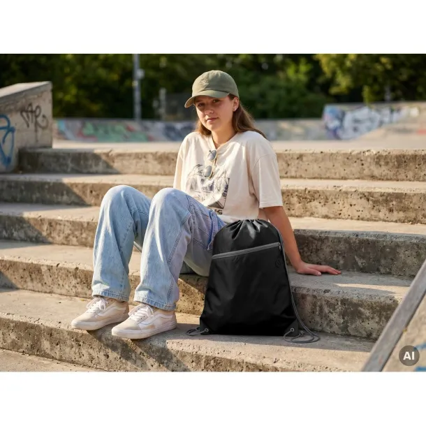  Drawstring bag Crna