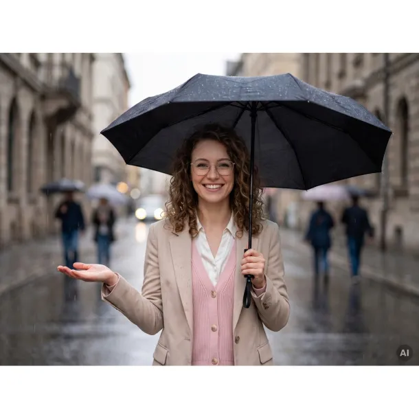  Automatic umbrella, foldable Crna