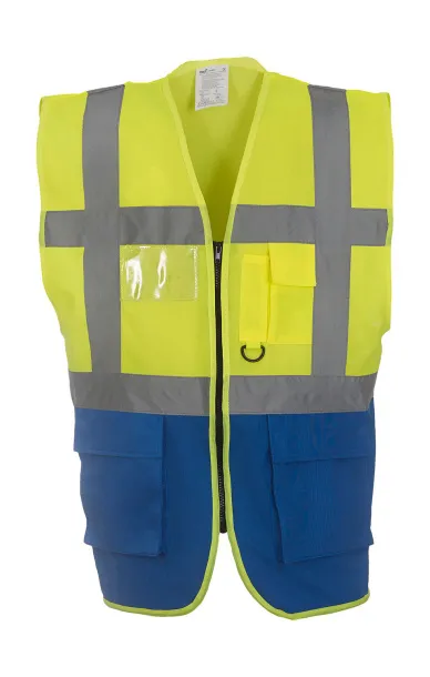  Fluorescentni sigurnosni prsluk - Yoko Fluo Yellow Kraljevski plava