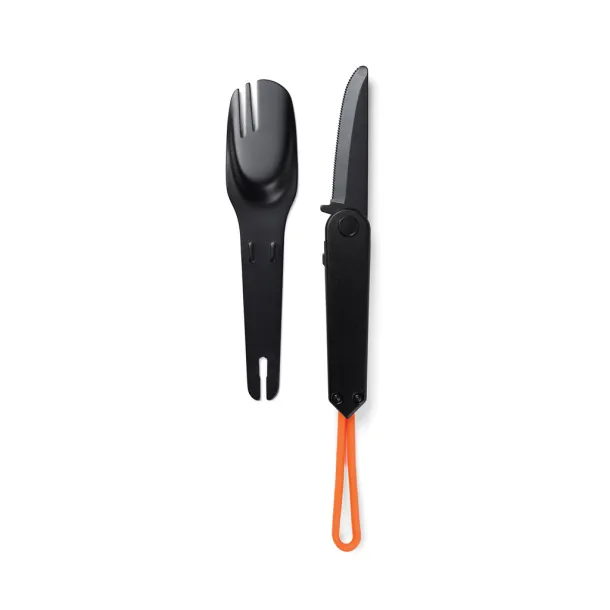  Nordic Drift Trail 4 in 1 outdoor cutlery Black