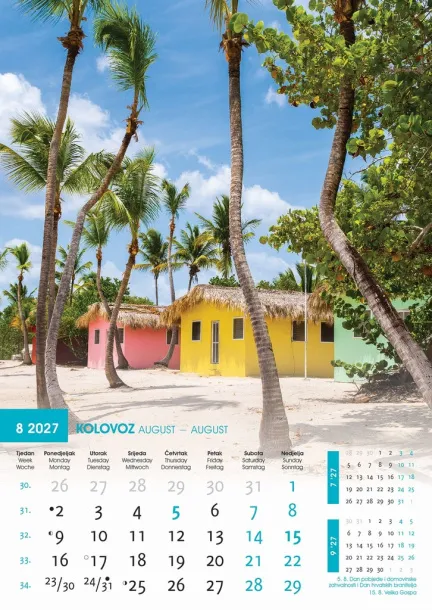  "IGRE BOJA" color calendar Color