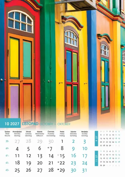  "IGRE BOJA" color calendar Color
