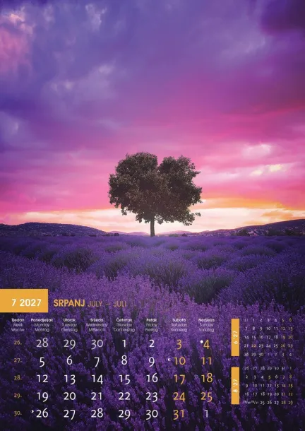  "IGRE BOJA" color calendar Color