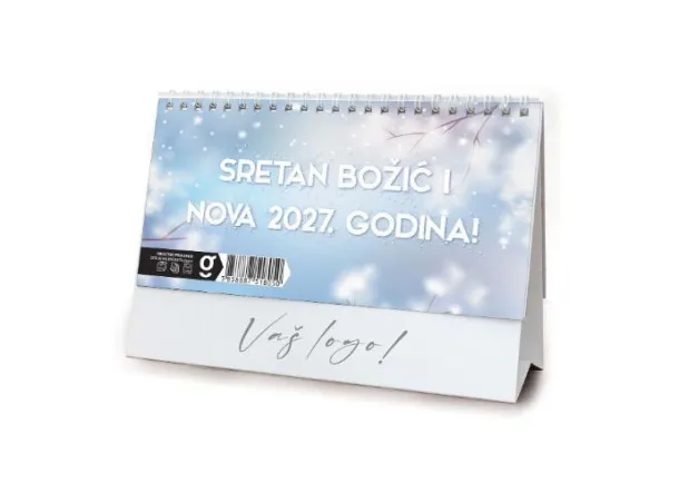  "POSLOVNI SIVO - PLAVI" 13 list., dim: 20,5x14,5 cm, stolni kalendar, koverta, P/50 Color