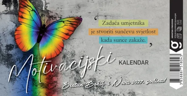  "MOTIVACIJSKI" 13 sheets, format: 20,5x14,5 cm, desk calendar, envelope, P/50 Color