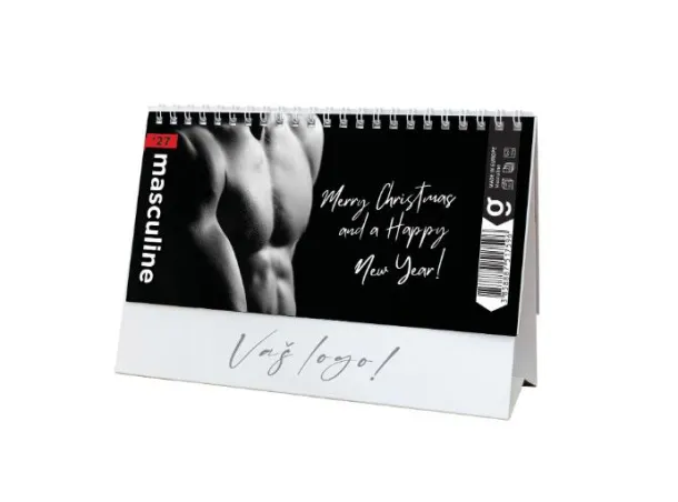  "MASCULINE" 13 list., dim: 20,5x14,5 cm, stolni kalendar, koverta, P/100 Color