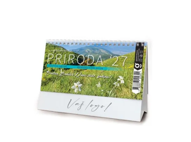  "PRIRODA" 13 sheets, format: 20,5x14,5 cm, desk calendar, envelope, P/50 Color