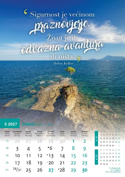 "MOTIVACIJSKI KALENDAR" color kalendar Color