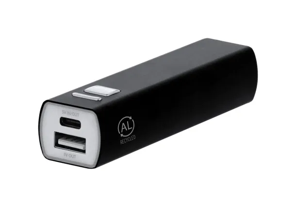 RaluBase prijenosna baterija, 2 600 mAh Crna
