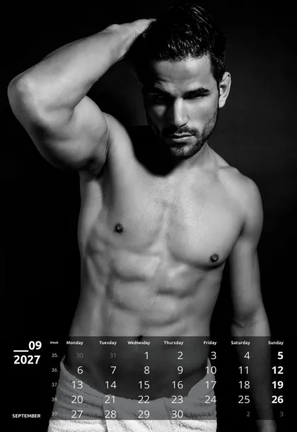  "MASCULINE" 13 list., dim: 33x55cm, PVC vrećica, P/40, color kalendar Color