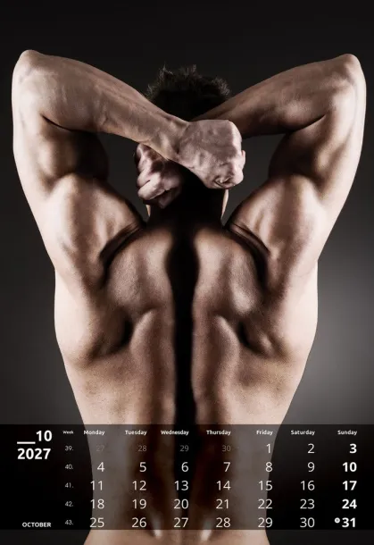  "MASCULINE" 13 sheets, format: 33x55cm, PVC bag, P/25, color calendar Color