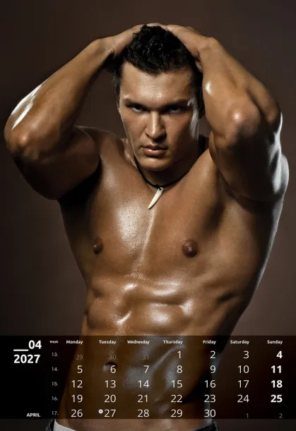  "MASCULINE" 13 sheets, format: 33x55cm, PVC bag, P/25, color calendar Color