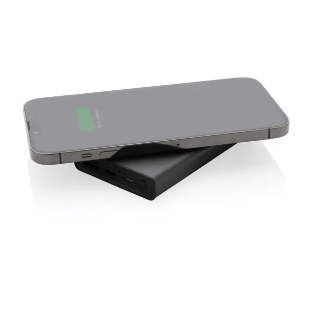  Terra RCS recycled aluminum 5000 mAh powerbank 5W wireless - XD Xclusive Grey 