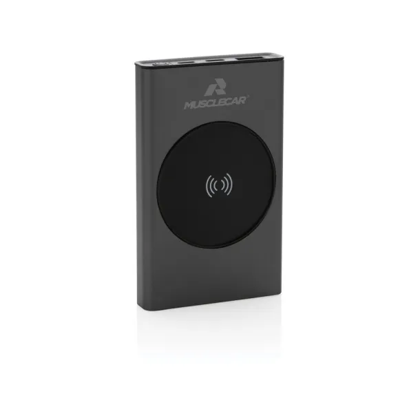  Terra RCS recycled aluminum 5000 mAh powerbank 5W wireless - XD Xclusive Grey 