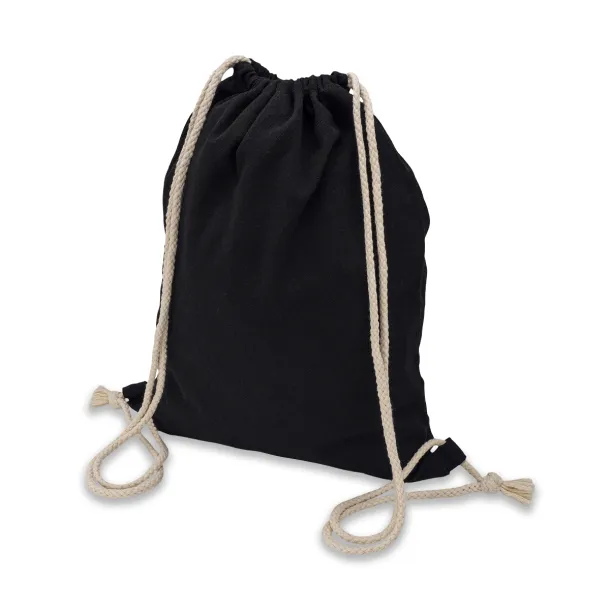 PRESTON cotton backpack grey Black