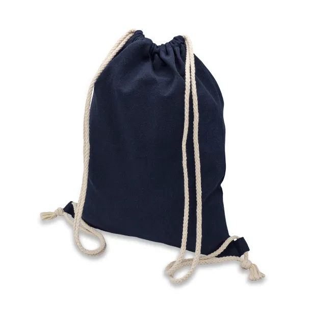 PRESTON cotton backpack grey Dark Blue