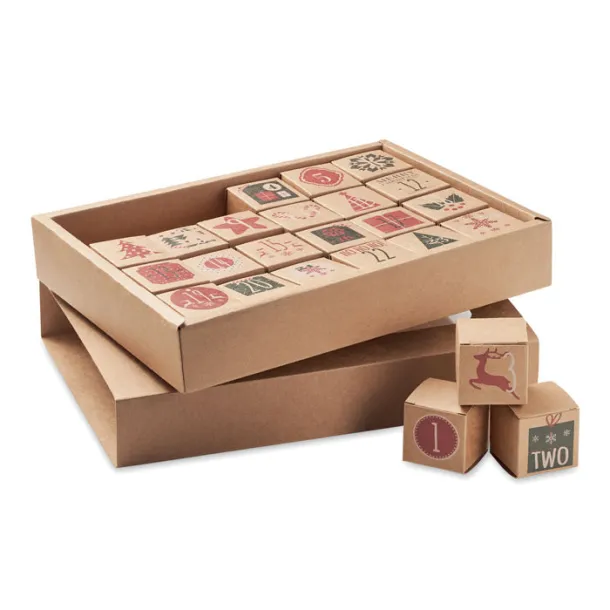 BOXY Adventski kalendar set u kutiji Bež
