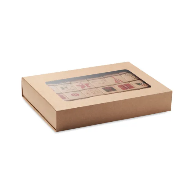 BOXY Adventski kalendar set u kutiji Bež