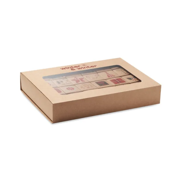 BOXY Adventski kalendar set u kutiji Bež